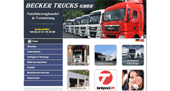 Desktop Screenshot of becker-rent-a-truck.de