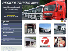 Tablet Screenshot of becker-rent-a-truck.de